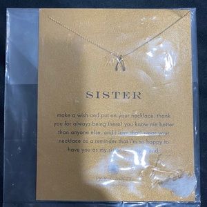 Brand New Unopened Dogeared Wishbone Necklace